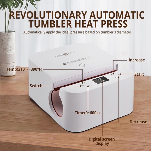 HTV RONT Tumbler Heat Press - Picture 4 of 4